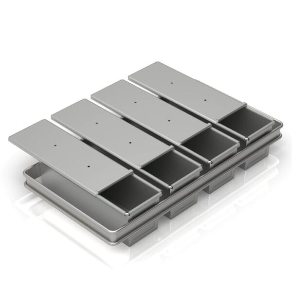 10x10x30 см Набор тостовых противень (4 штуки)