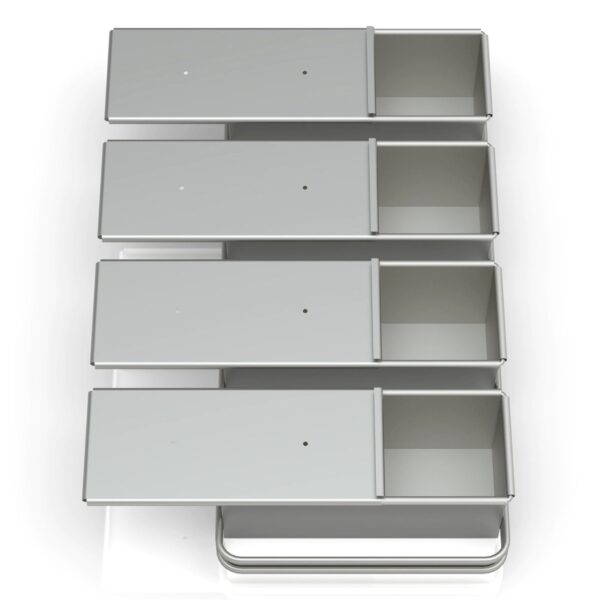 10x10x30 см Набор тостовых противень (4 штуки)