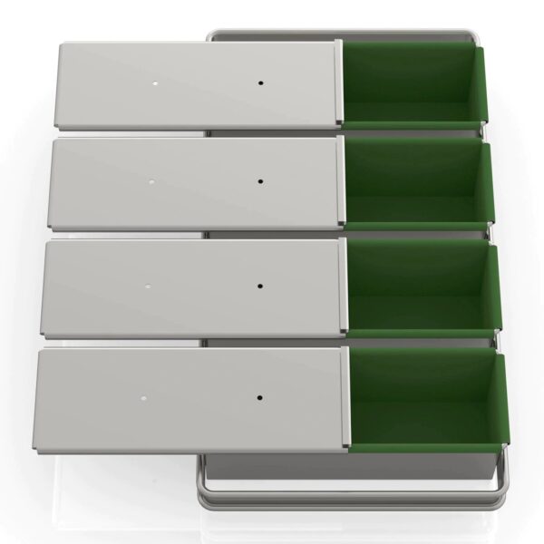 10x10x30 см Набор тостовых противень с покрытием (4 штуки)