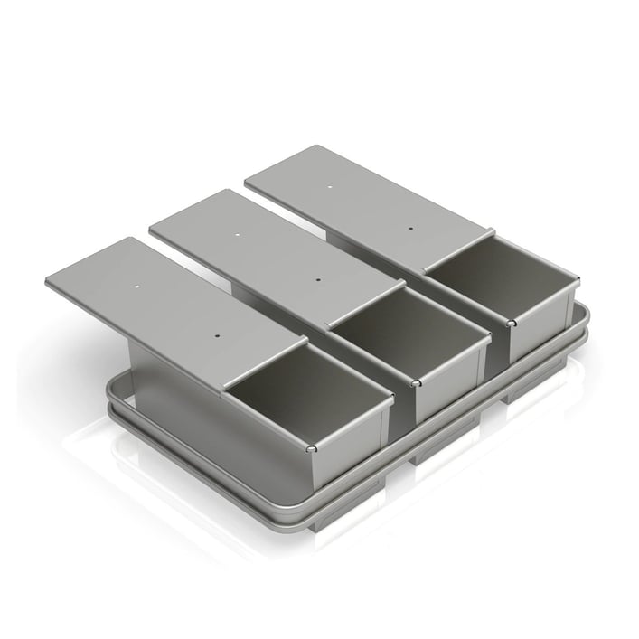 12,5x13x32 см Набор тостовых противень (3 штуки)