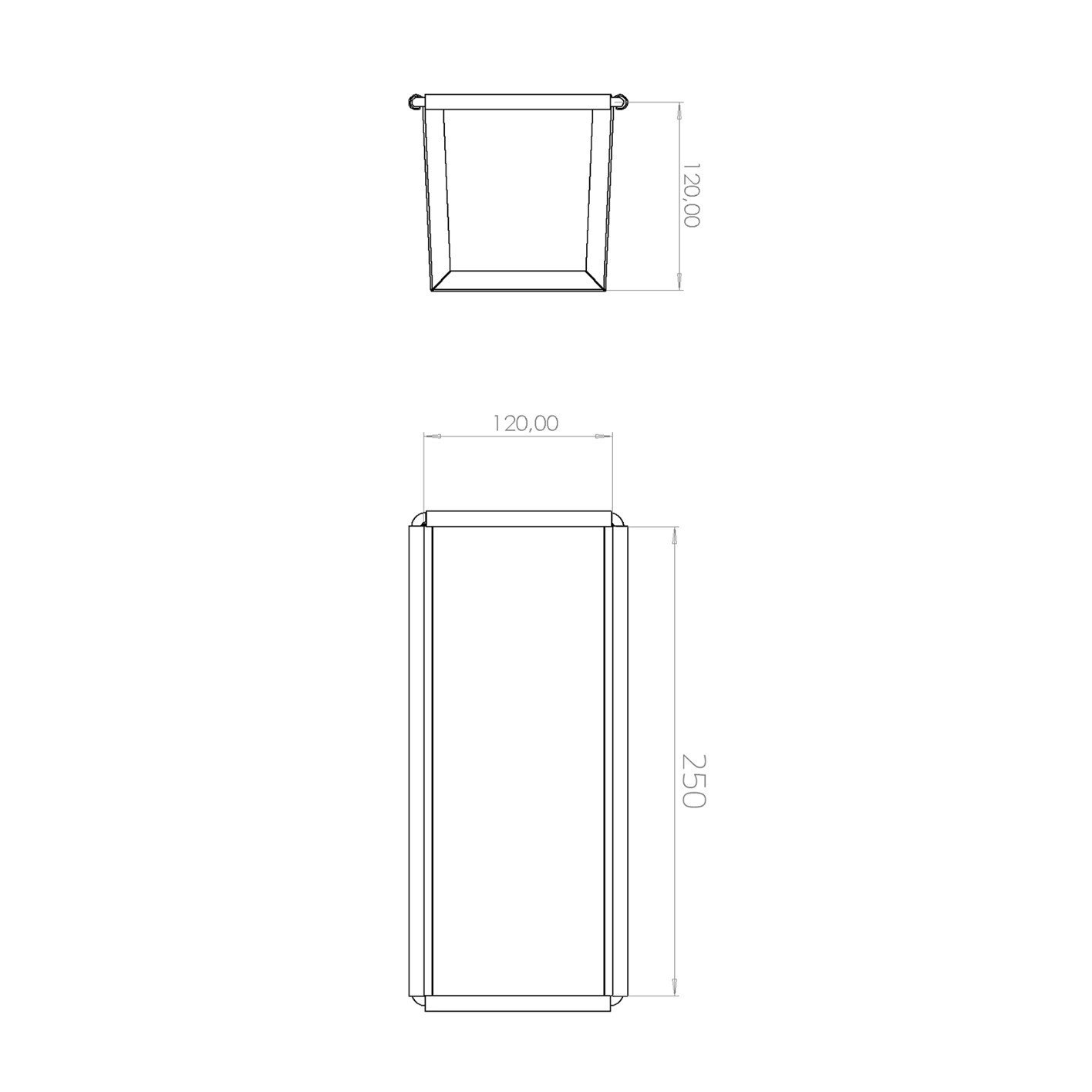 12x12x25 см Тостерная противень — изображение 4