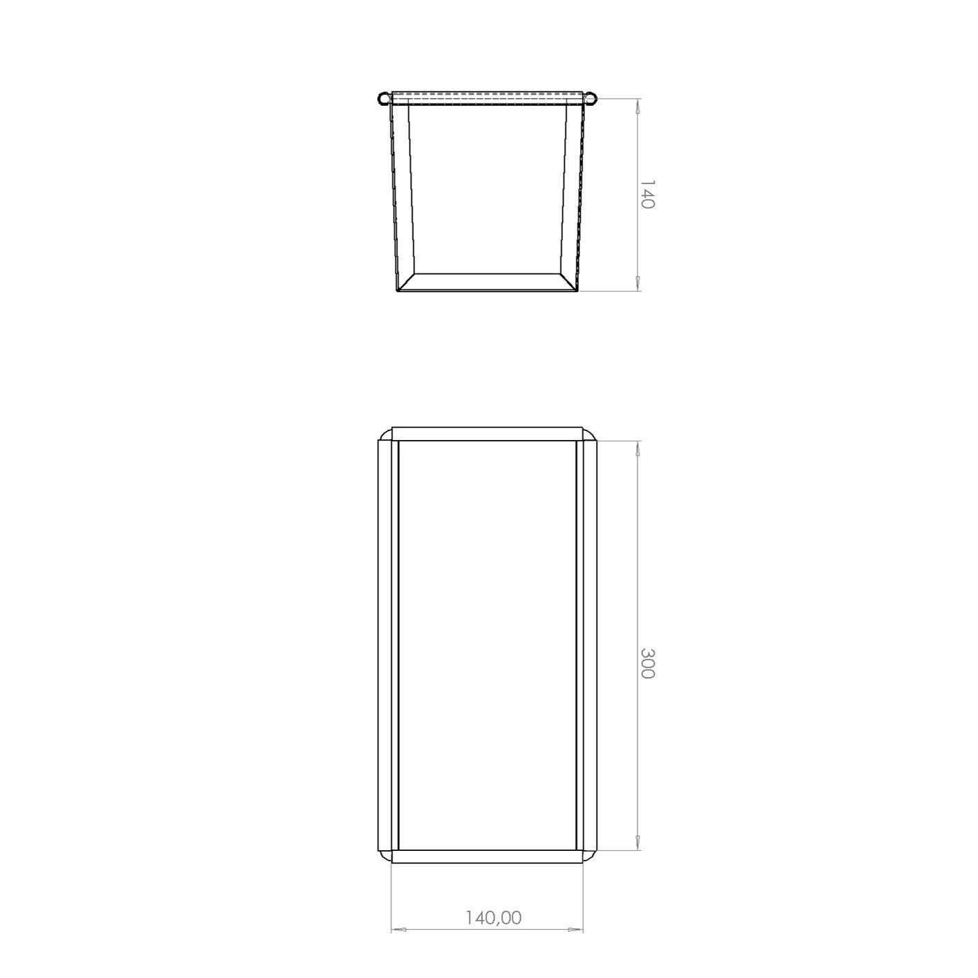 14x14x30 см Тостерная противень с покрытием — изображение 4