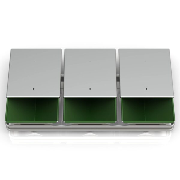 17x12x22 см Набор тостовых противень (3 штуки) с покрытием, треугольная форма