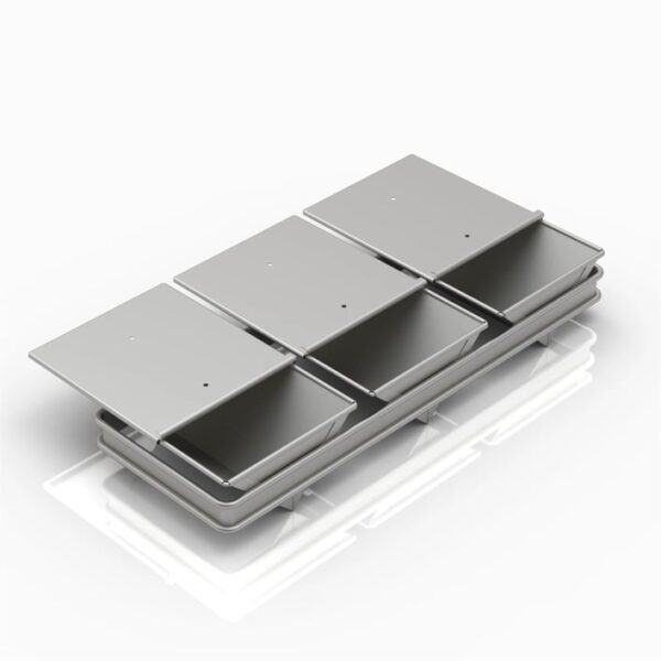 17x12x22 см Набор тостовых противень (3 штуки), треугольная форма