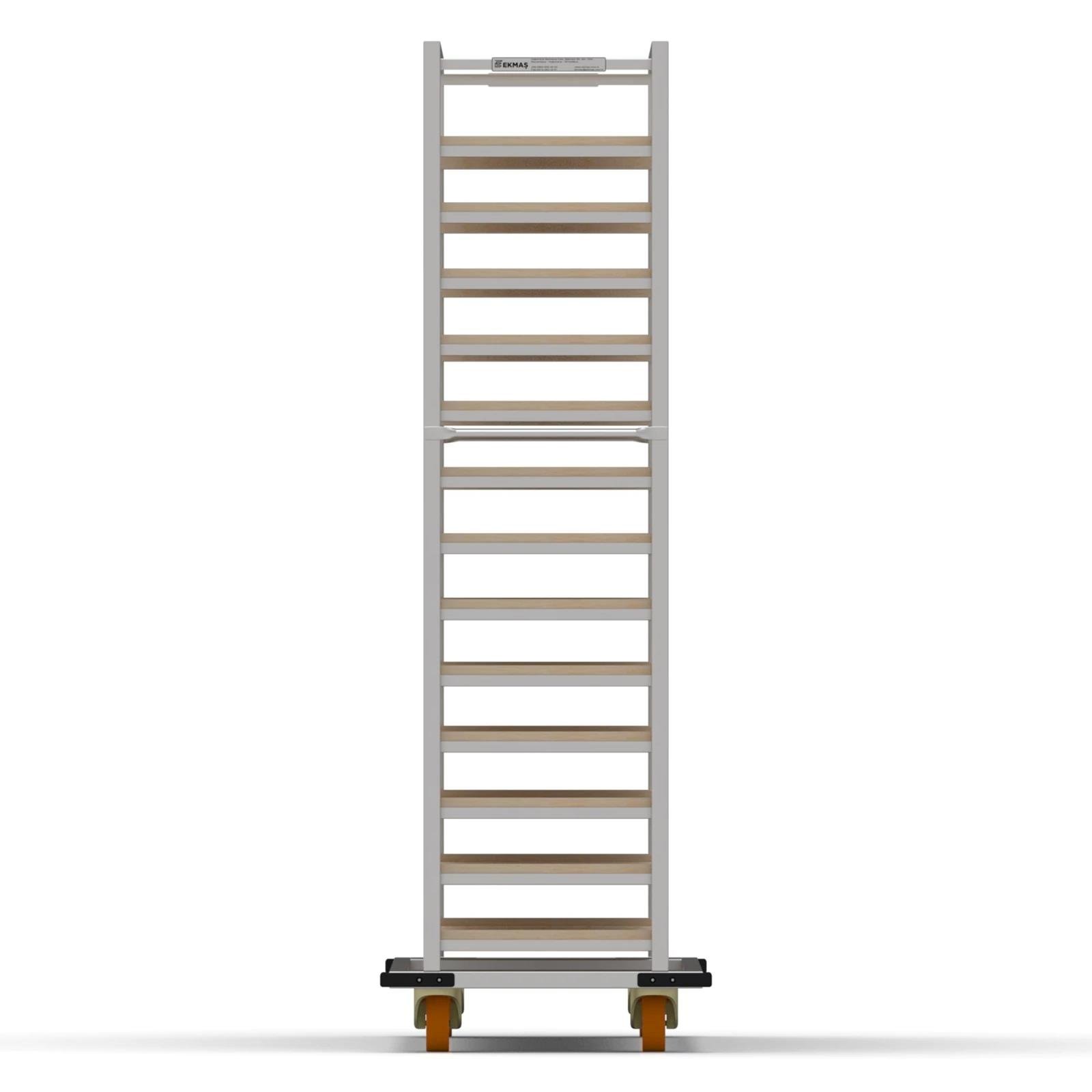 Нержавеющая тележка для деревянных противней 40×120 см — изображение 2