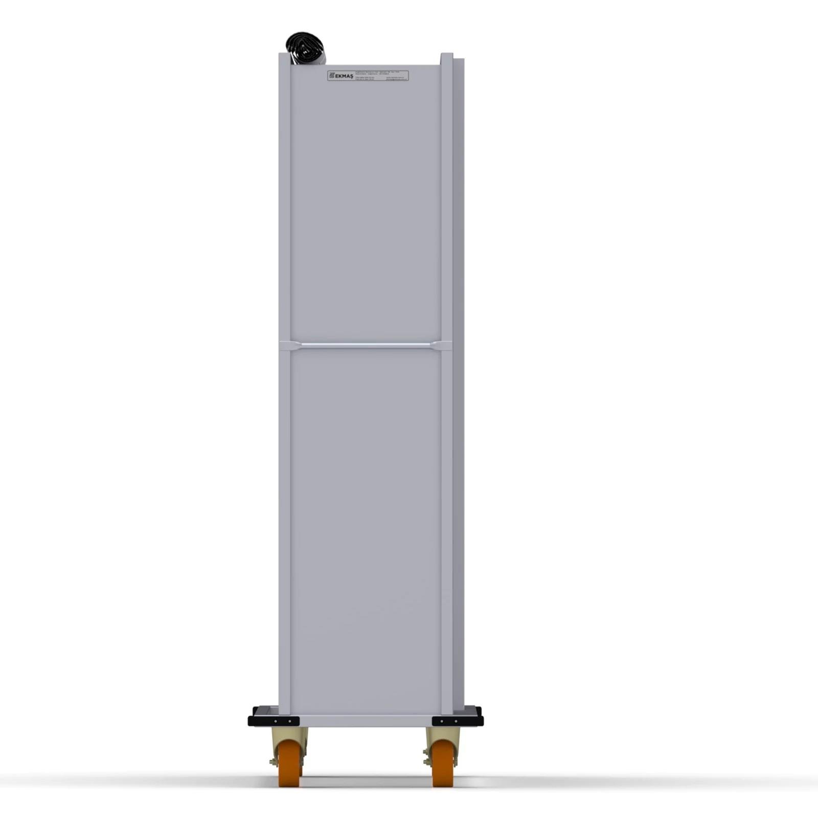 Нержавеющая тележка для деревянных противней закрытого типа 40×150 см — изображение 3