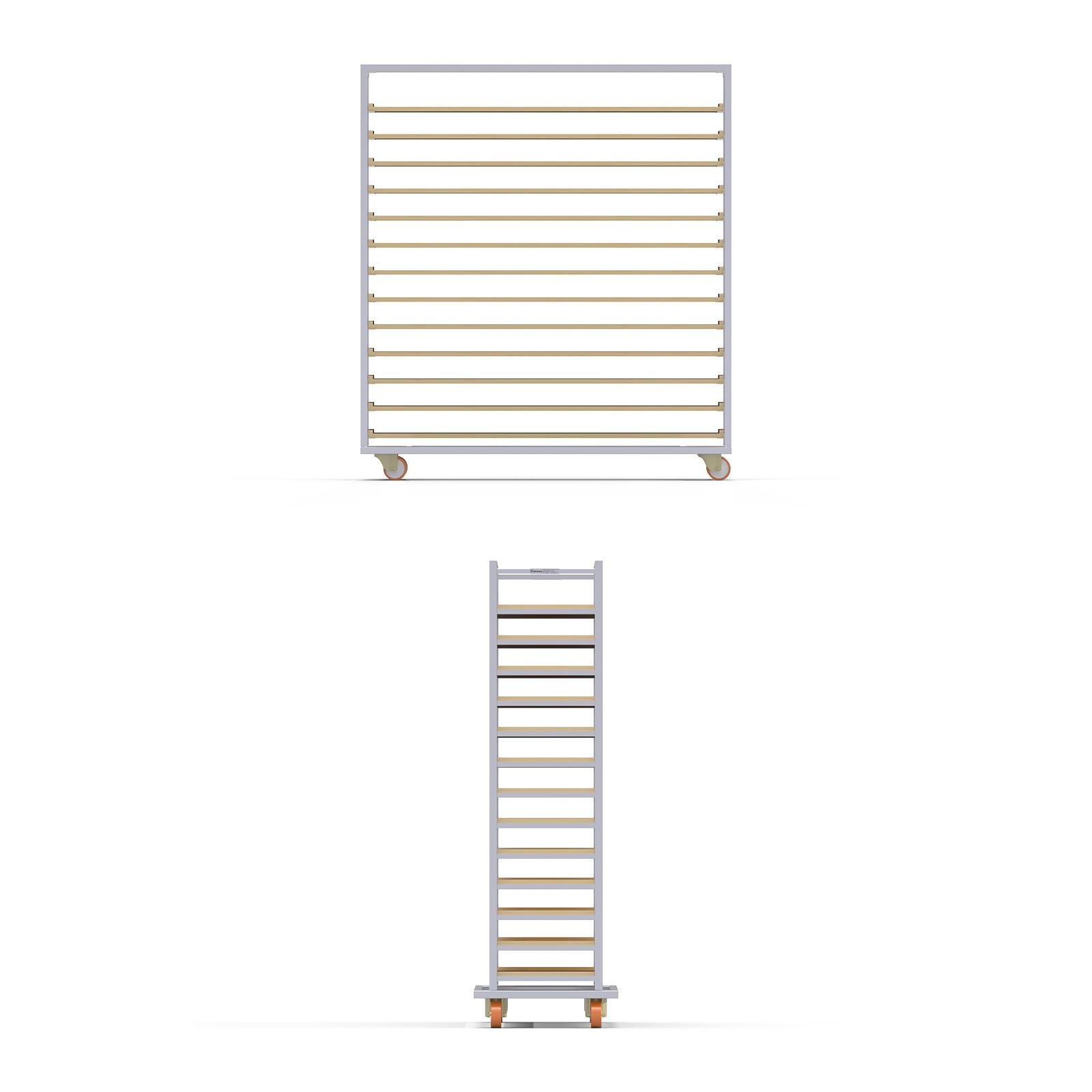Тележка для деревянных противней 40×150 см — изображение 2