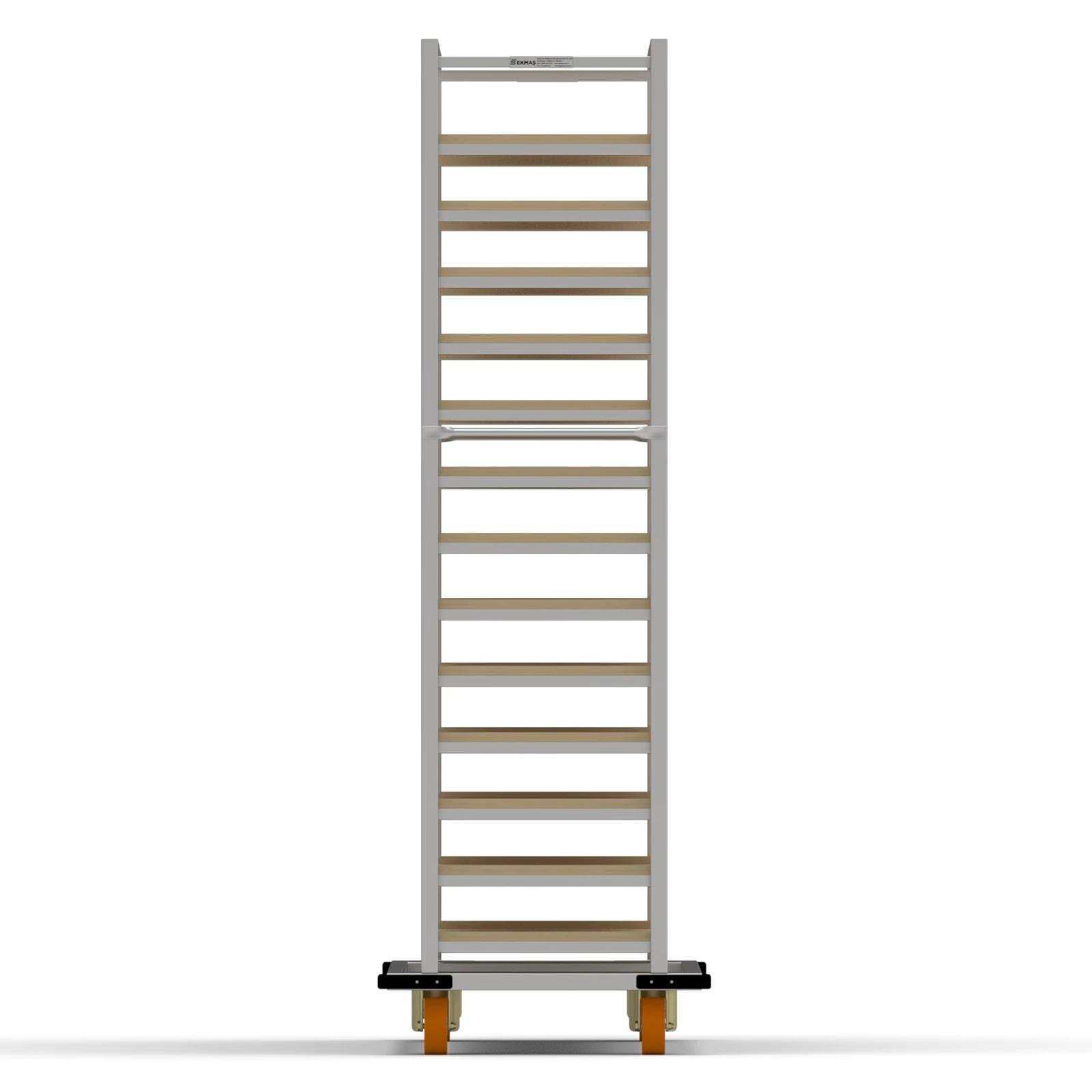 Нержавеющая тележка для деревянных противней 40×150 см — изображение 4