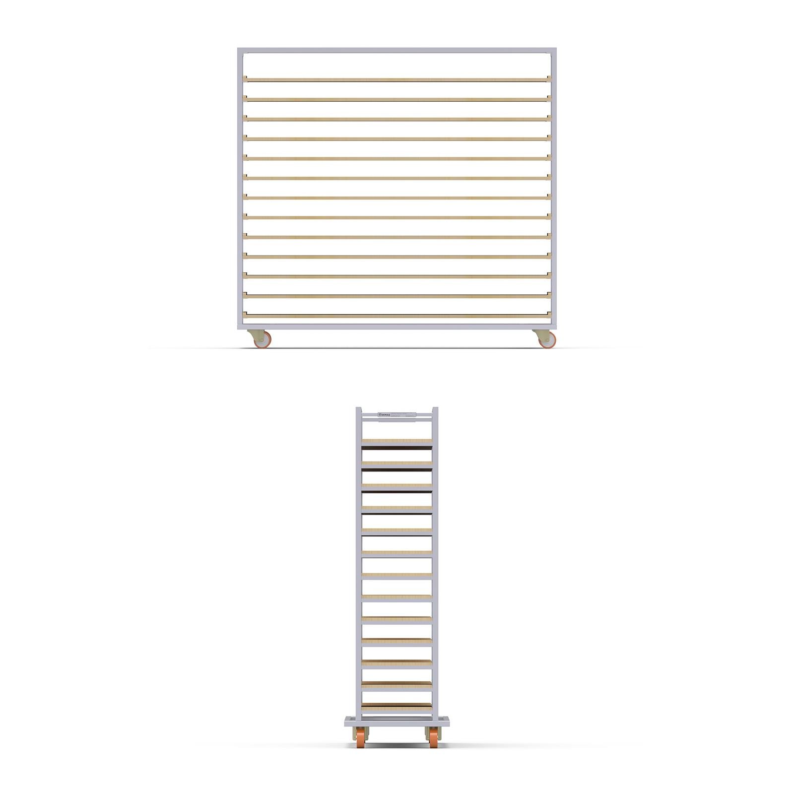 Тележка для деревянных противней 40×180 см — изображение 2