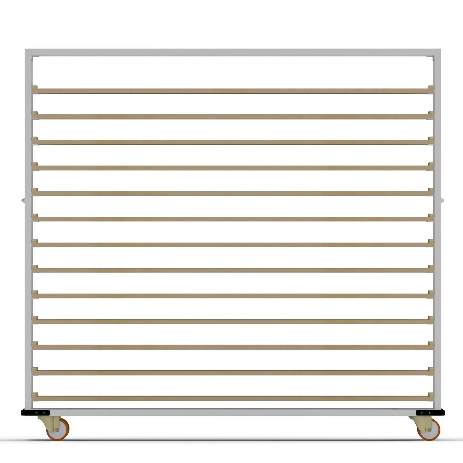 Нержавеющая тележка для деревянных противней 40×180 см — изображение 3