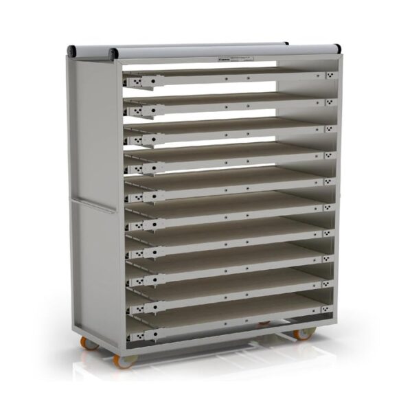 Нержавеющая тележка для паллет закрытого типа 58×120 см