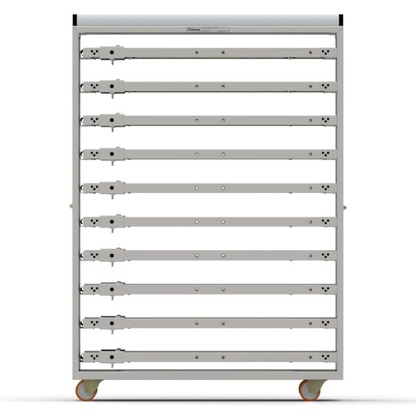 Нержавеющая тележка для паллет закрытого типа 58×120 см