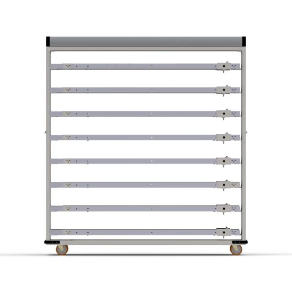 Нержавеющая тележка для паллет закрытого типа 58×160 см