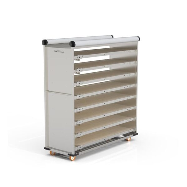 Нержавеющая тележка для паллет закрытого типа 58×160 см