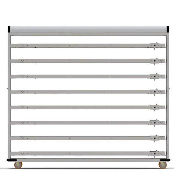 Нержавеющая тележка для паллет закрытого типа 58×200 см