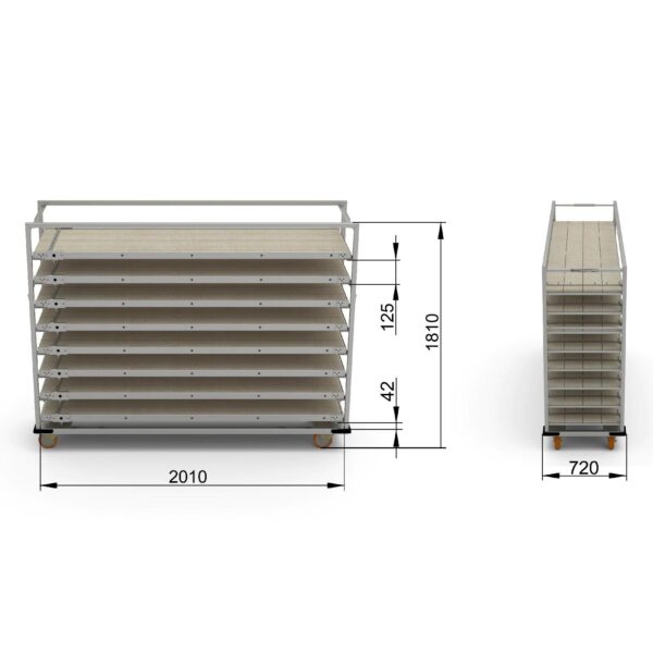 Тележка для паллет 58×200 см