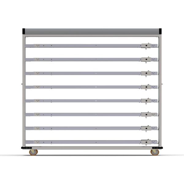 Нержавеющая тележка для паллет закрытого типа 58×220 см