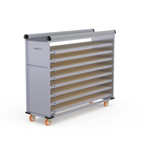 Нержавеющая тележка для паллет закрытого типа 58×220 см