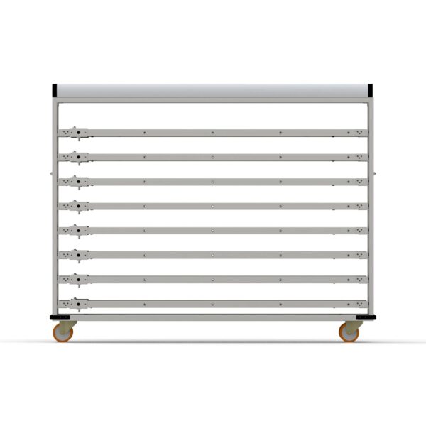 Нержавеющая тележка для паллет закрытого типа 58×240 см