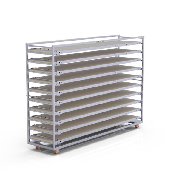 Нержавеющая тележка для паллет 58×240 см