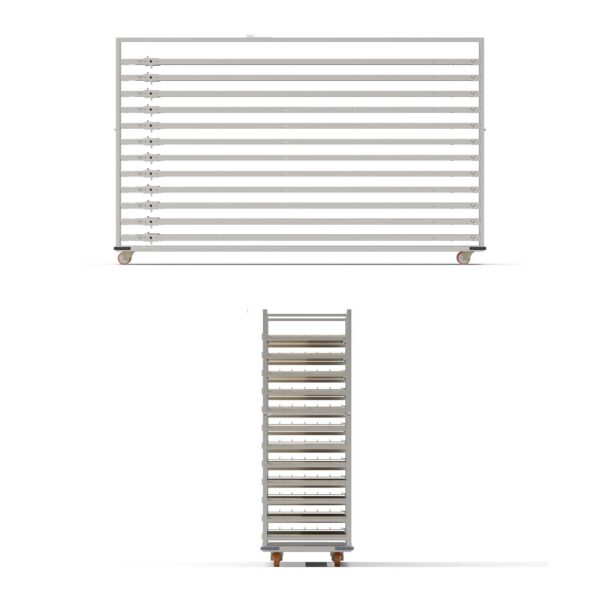 Нержавеющая тележка для паллет 58×280 см