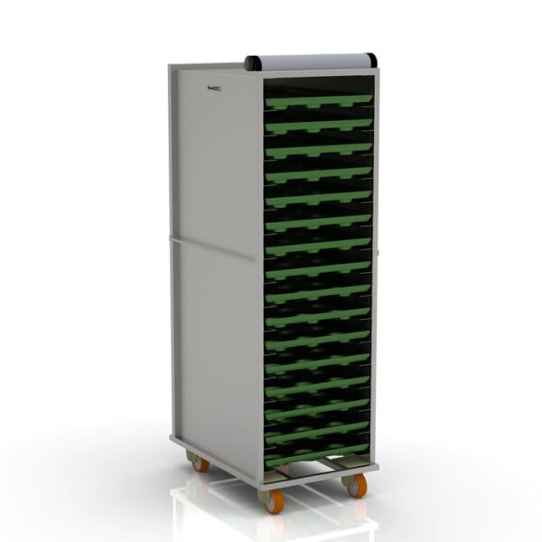 Тележка для жарки 74×98 см с закрытой системой (нержавеющая сталь)