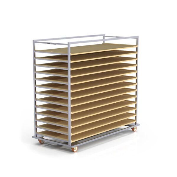 Тележка для деревянных противней 80×150 см