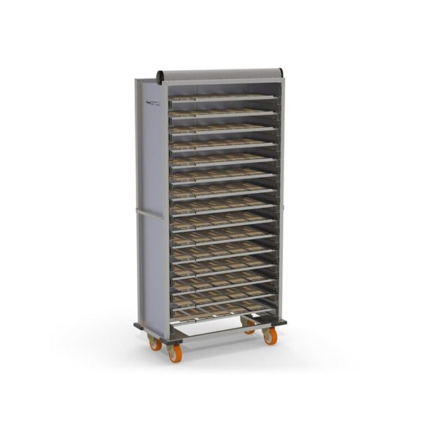 Тележка для переворачивания теста закрытого типа 80×40 см (Patik)