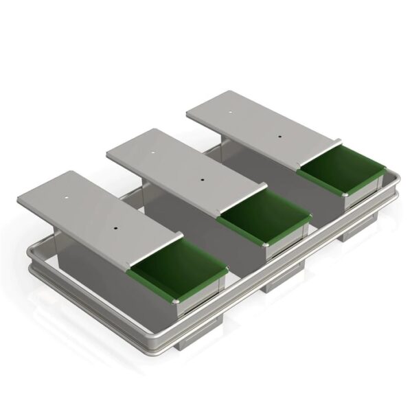 9x9x28 см Тостерная противень с покрытием (3 штуки в наборе)